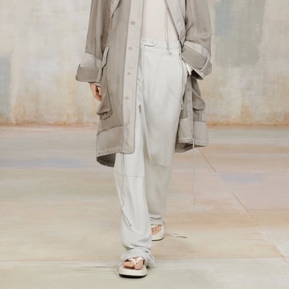 NWT ZARA SRPLS BLUE GRAY VISCOSE JOGGER JGGR PNT 10 size xs - Picture 1 of 10